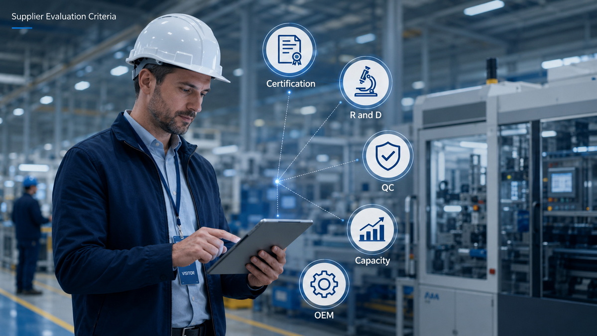 Supplier Evaluation Criteria Checklist