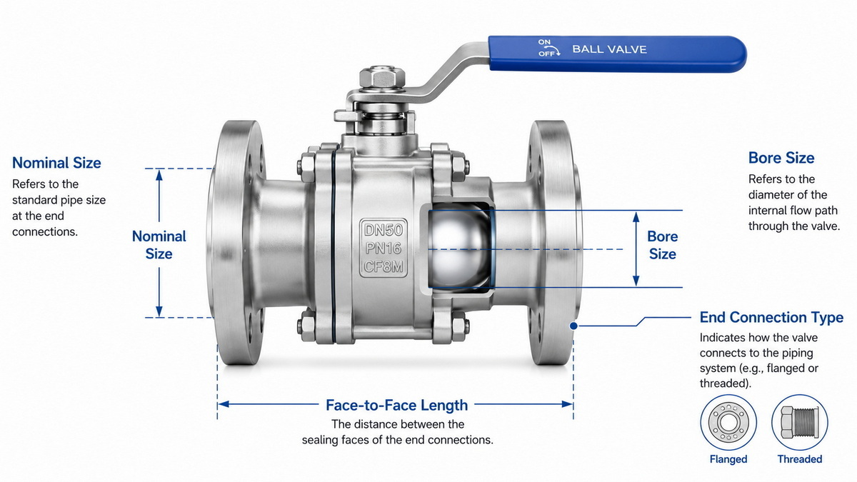 Valve Size Measurement Guide Valve Size Measurement Guide