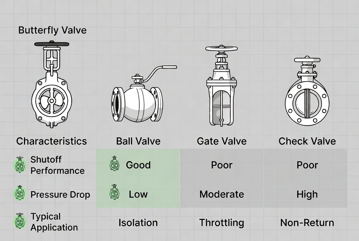 Valve Types Comparison Valve Types Comparison