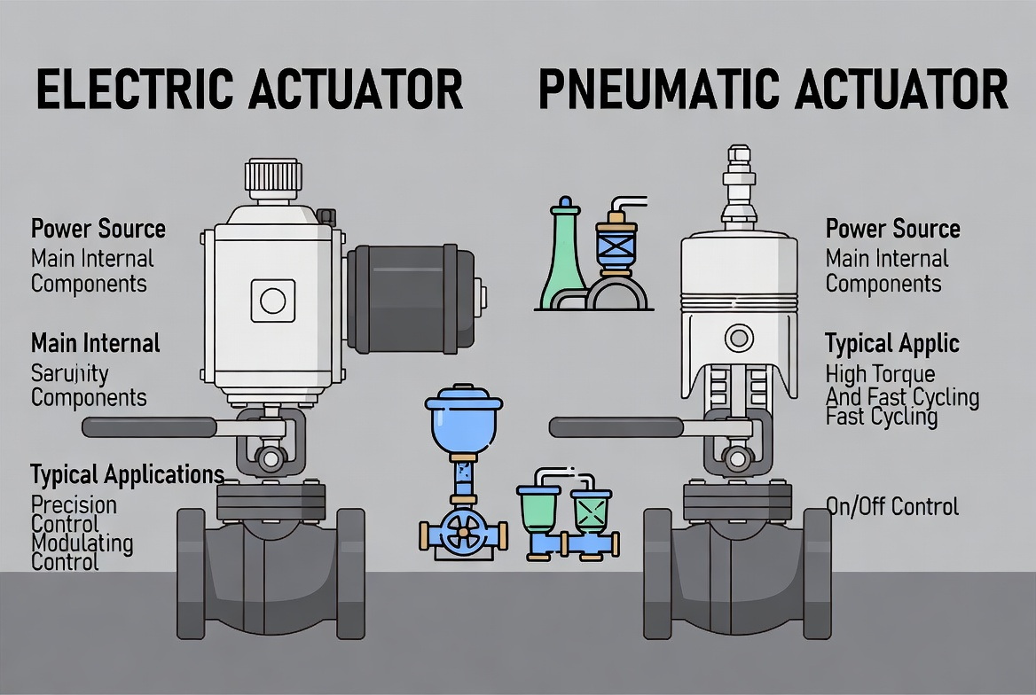 Electric And Pneumatic Actuator Comparison Electric And Pneumatic Actuator Comparison