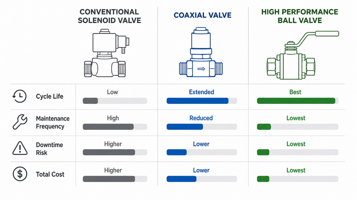 Valve Lifecycle Comparison Chart Valve Lifecycle Comparison Chart
