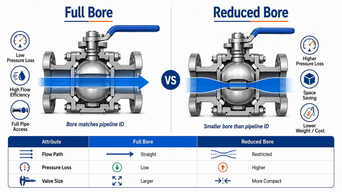 Full Bore And Reduced Bore Comparison Full Bore And Reduced Bore Comparison