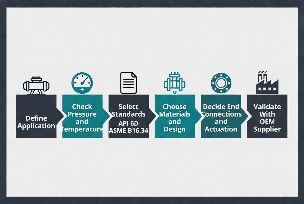Gas Ball Valve Selection Flowchart Gas Ball Valve Selection Flowchart