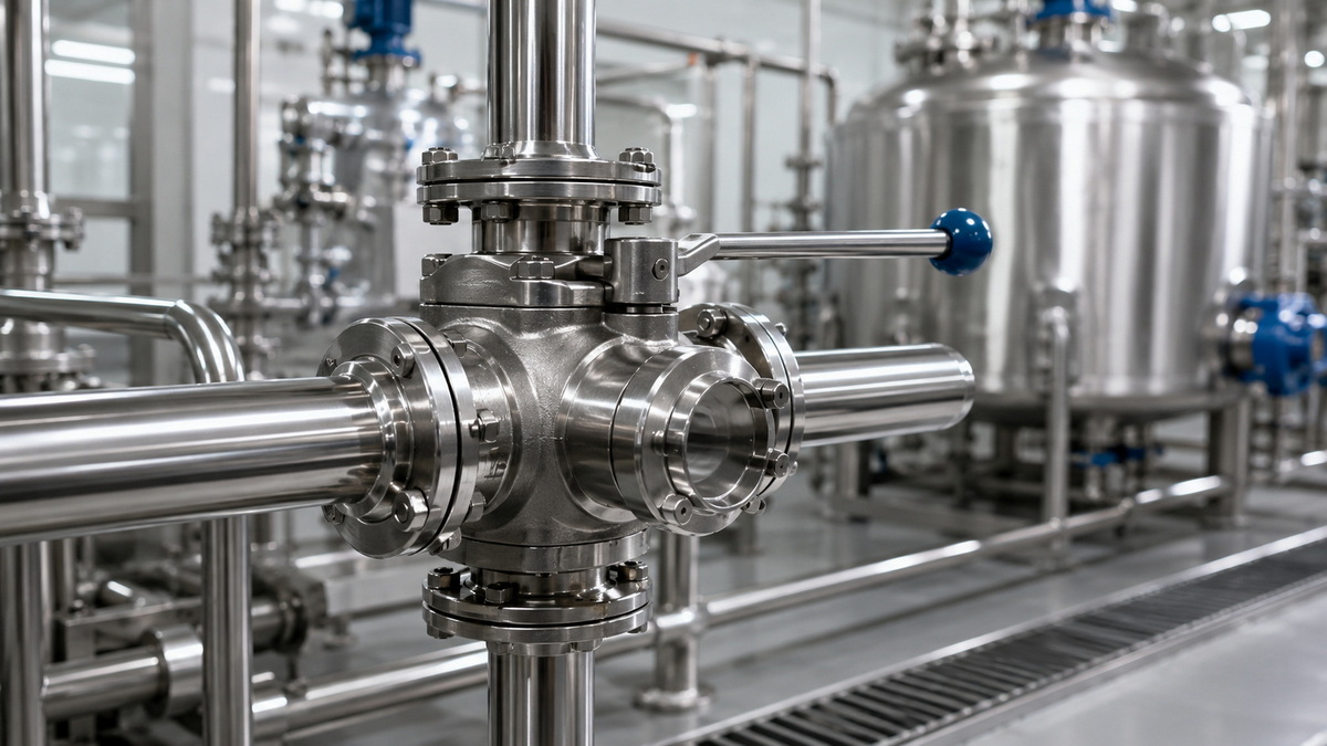Sanitary Ball Valve In Flavor And Fragrance Plant Sanitary Ball Valve In Flavor And Fragrance Plant