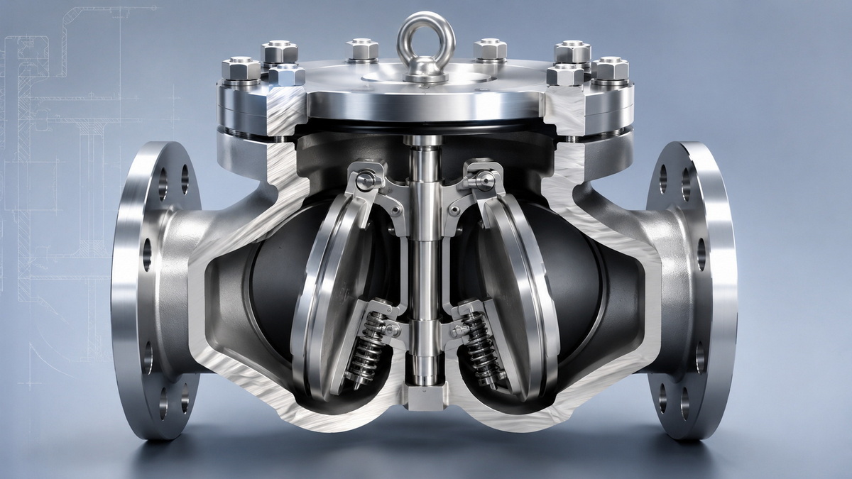Dual Plate Check Valve Product Detail Close Up Dual Plate Check Valve Product Detail Close Up