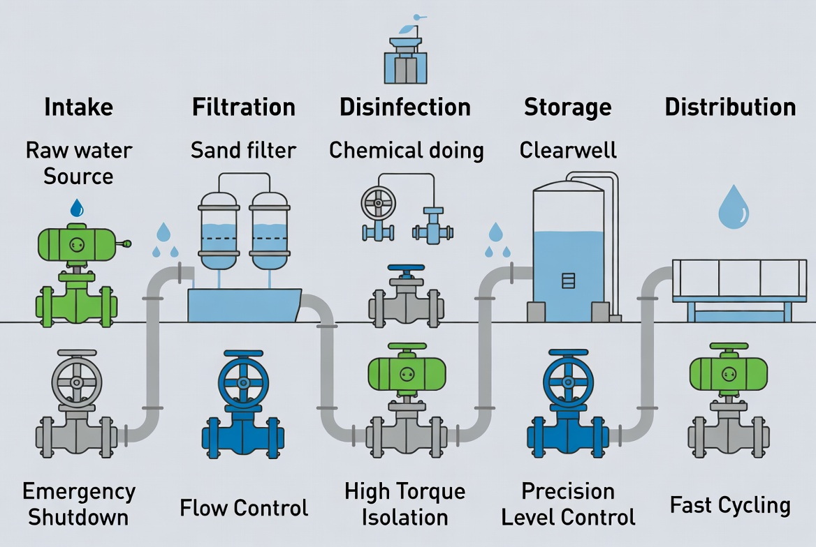 Water Treatment Valve Actuation Map Water Treatment Valve Actuation Map
