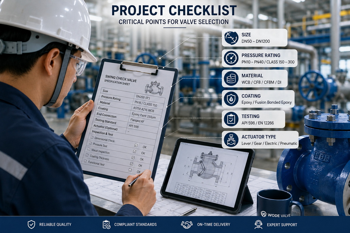 Valve Specification Checklist Valve Specification Checklist
