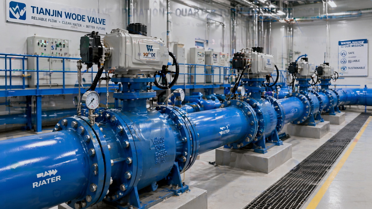 Ball Valves In Water Treatment Plant
