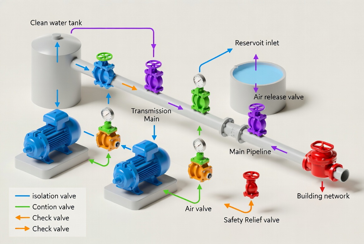 Pump Station Valve Protection Layout
