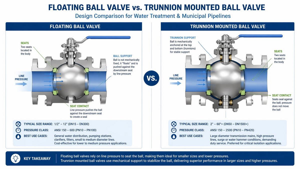 Floating And Trunnion Ball Valve Comparison