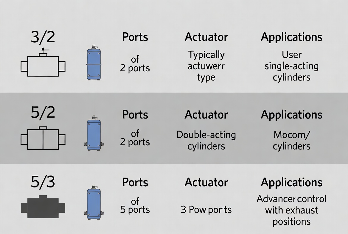 Pneumatic Valve Comparison Chart