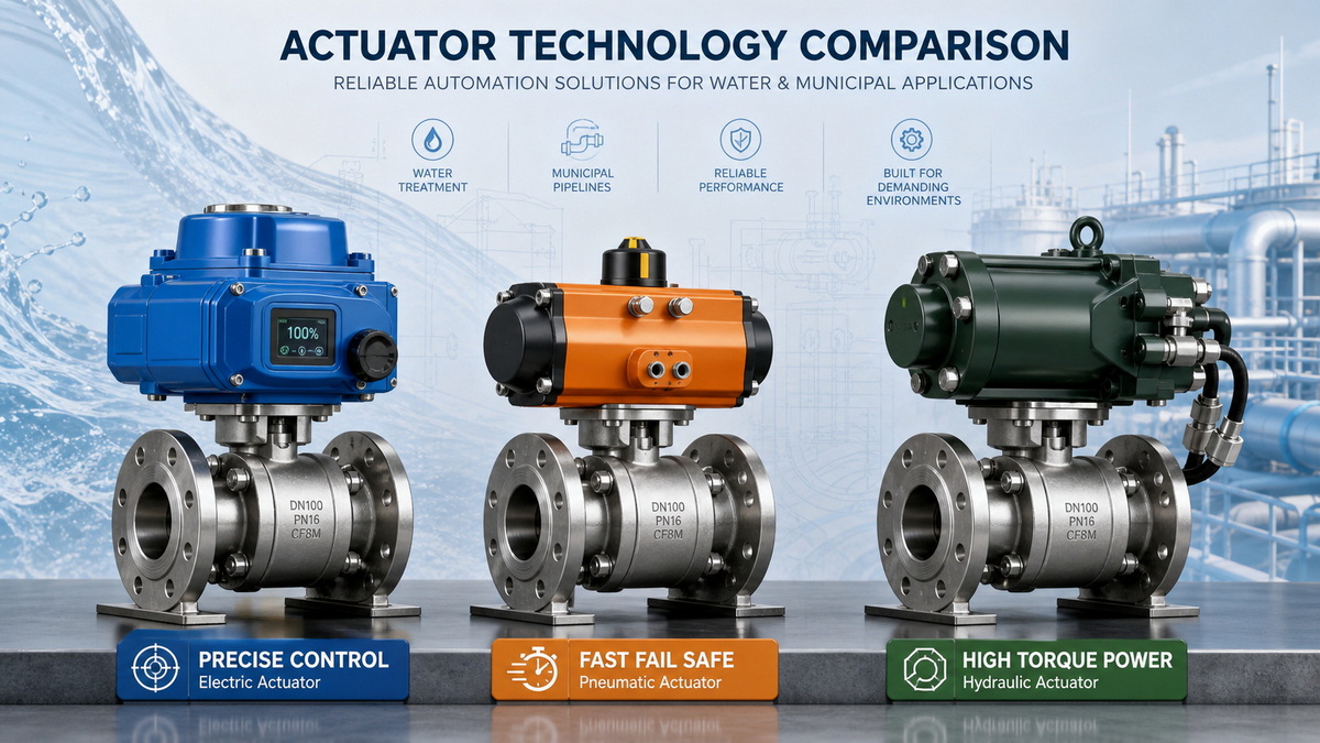Actuator Types Comparison Graphic