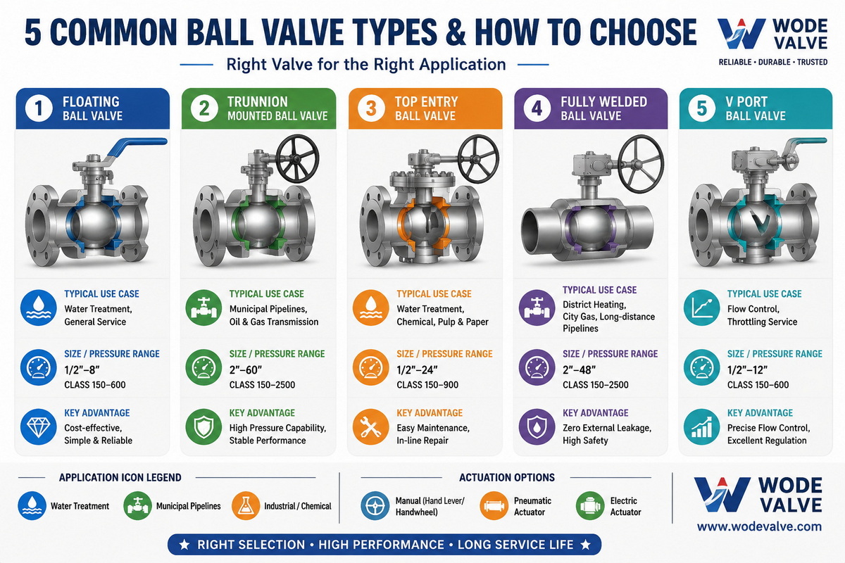 Ball Valve Comparison Chart