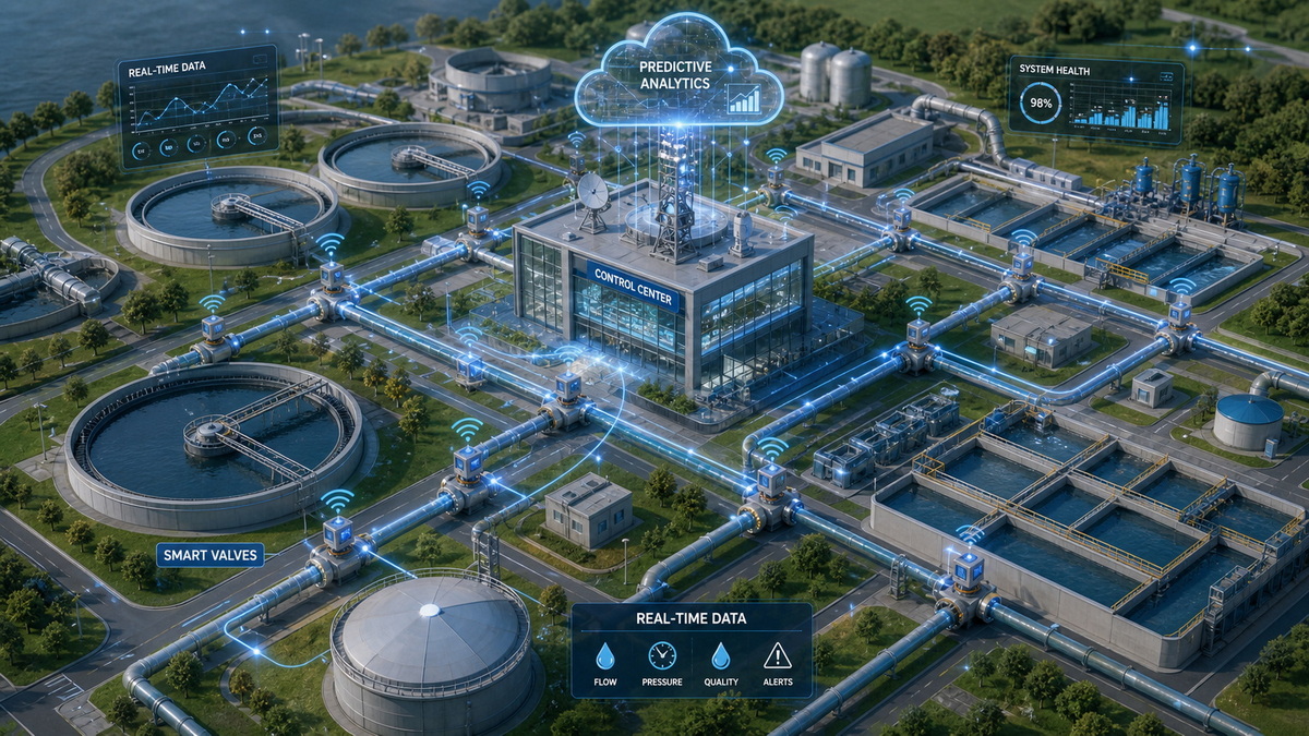 Water Treatment Plant Valve Network System