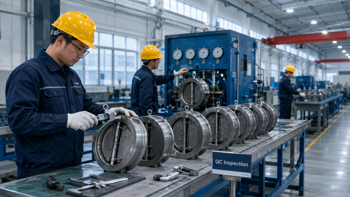 China Valve Factory Quality Control Line