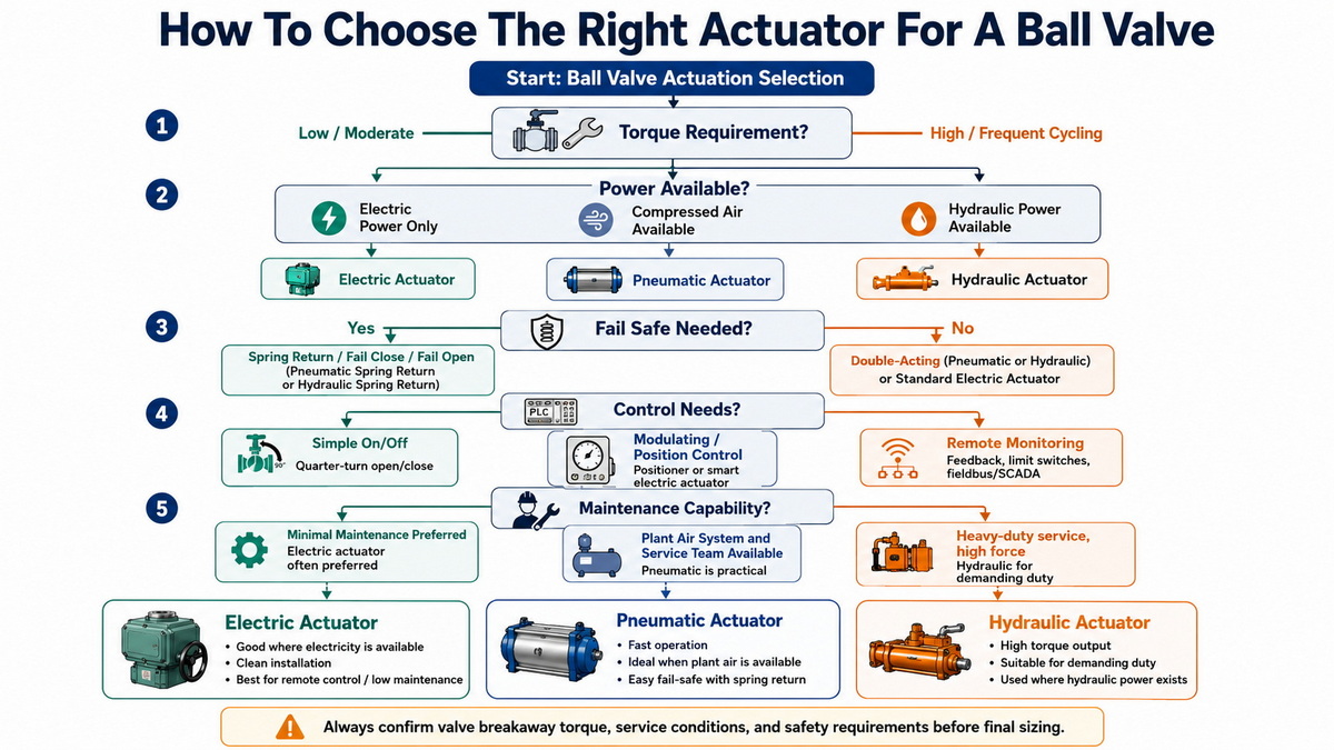 Ball Valve Actuator Selection Guide